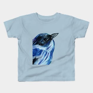 Beautiful blue bird Kids T-Shirt